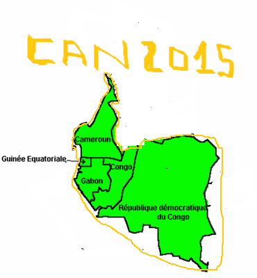 Les 5 Pays d'Afrique Centrale à la CAN 2015