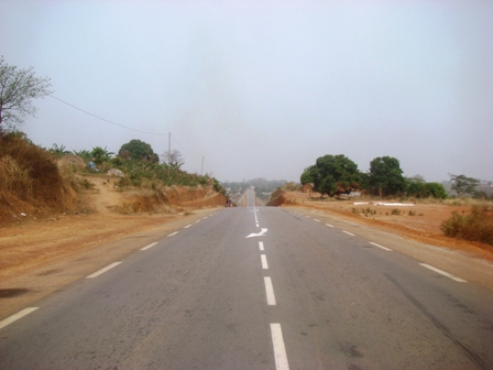 Nouvelle route bitumée